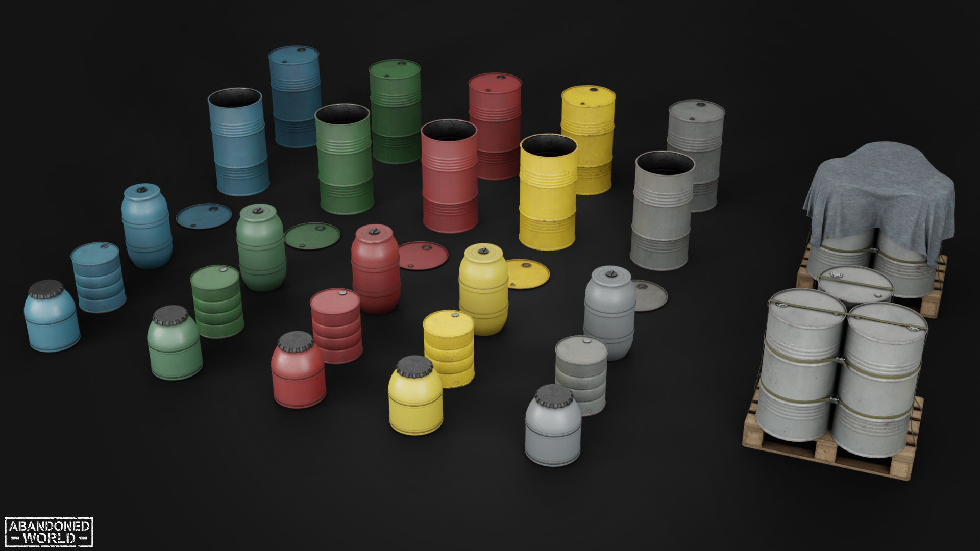 Warehouse Props Pack Low-poly 3D model_3