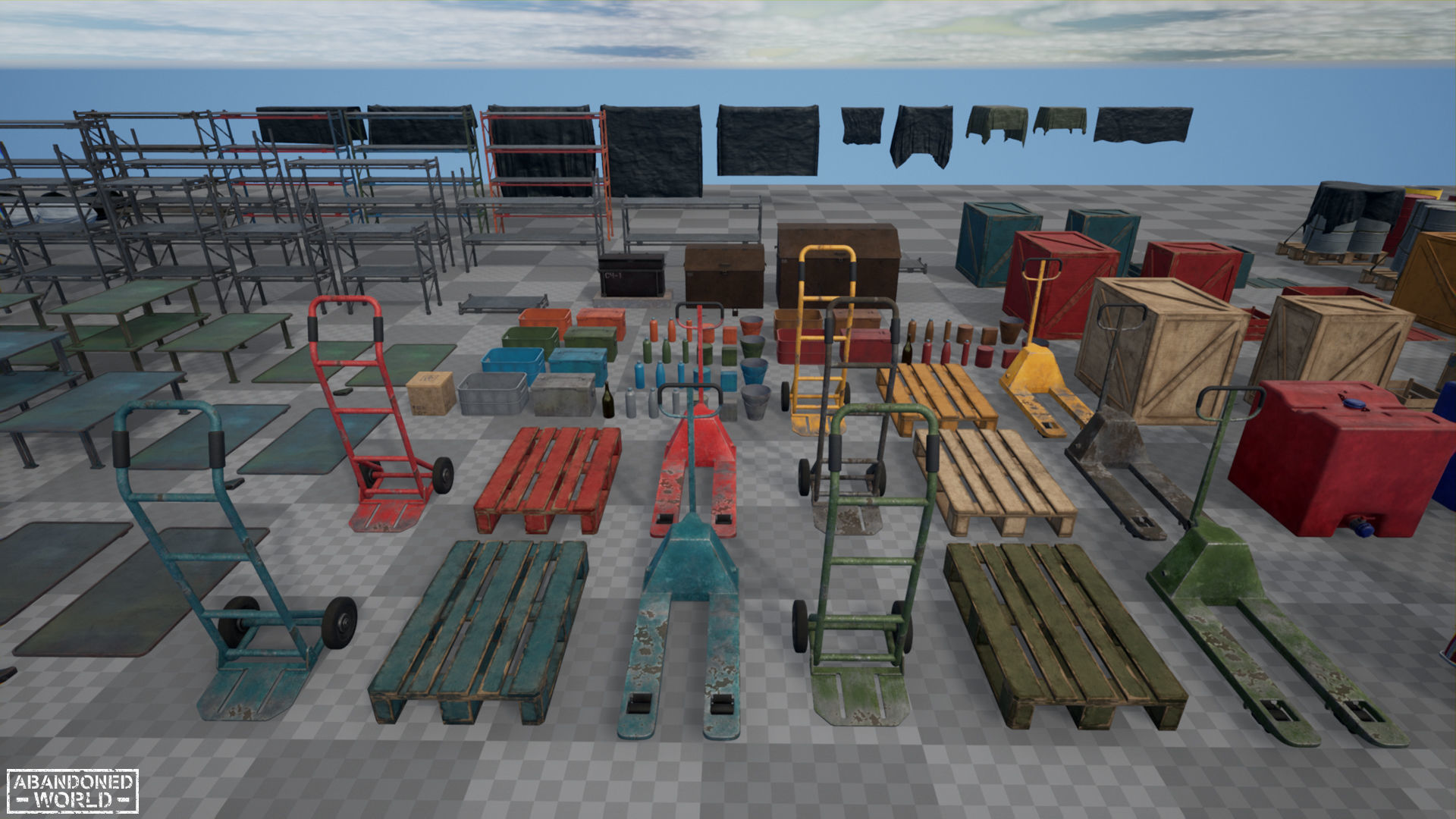 Warehouse Props Pack Low-poly 3D model_22