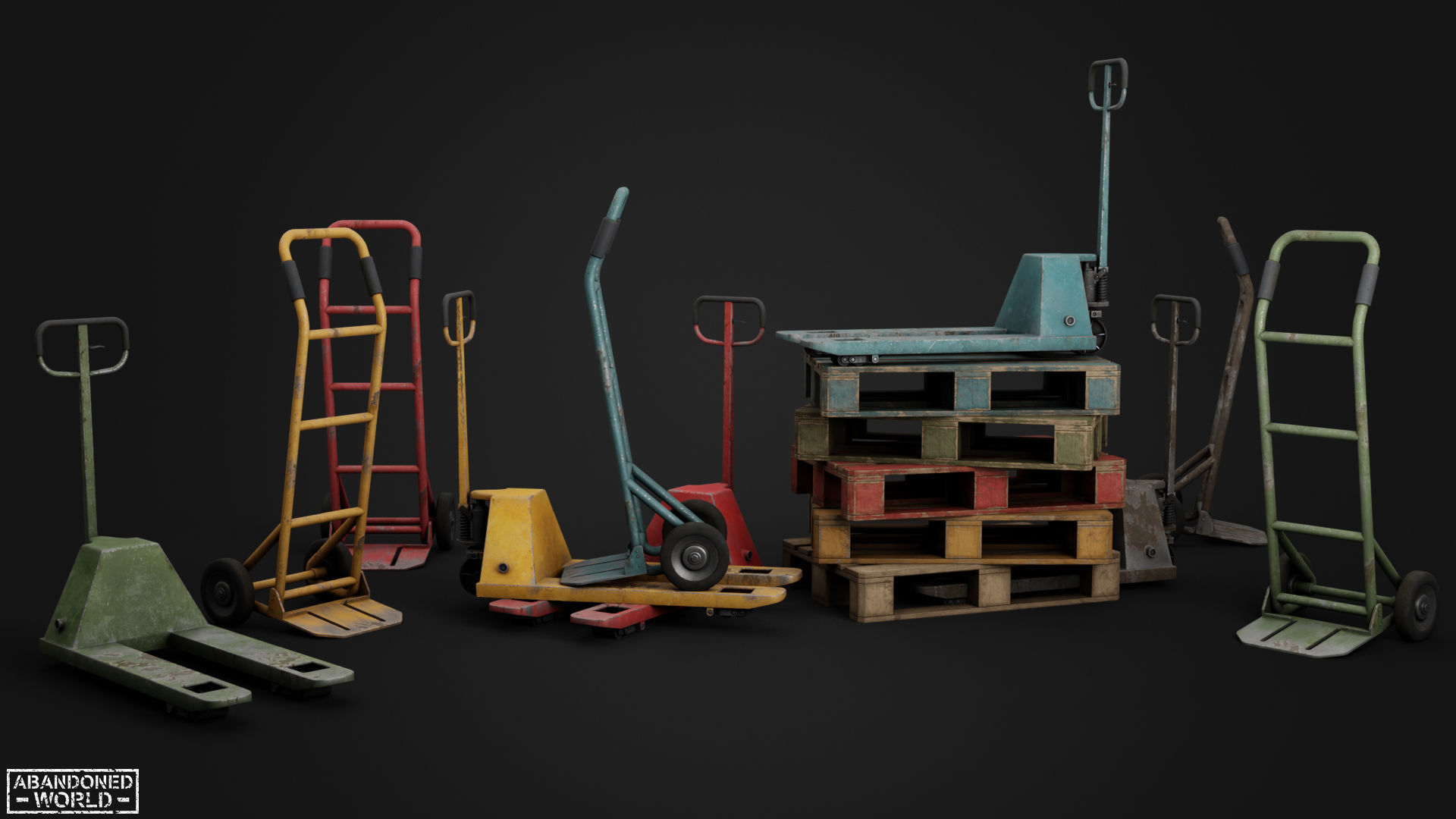 Warehouse Props Pack Low-poly 3D model_8