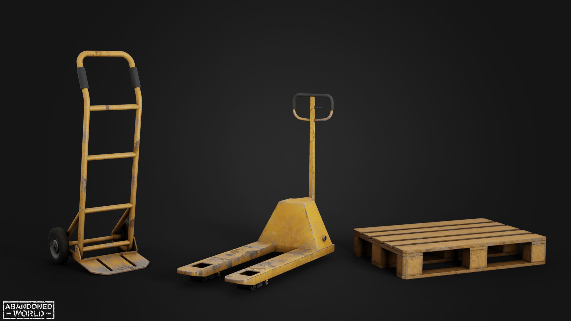 Warehouse Props Pack Low-poly 3D model_9