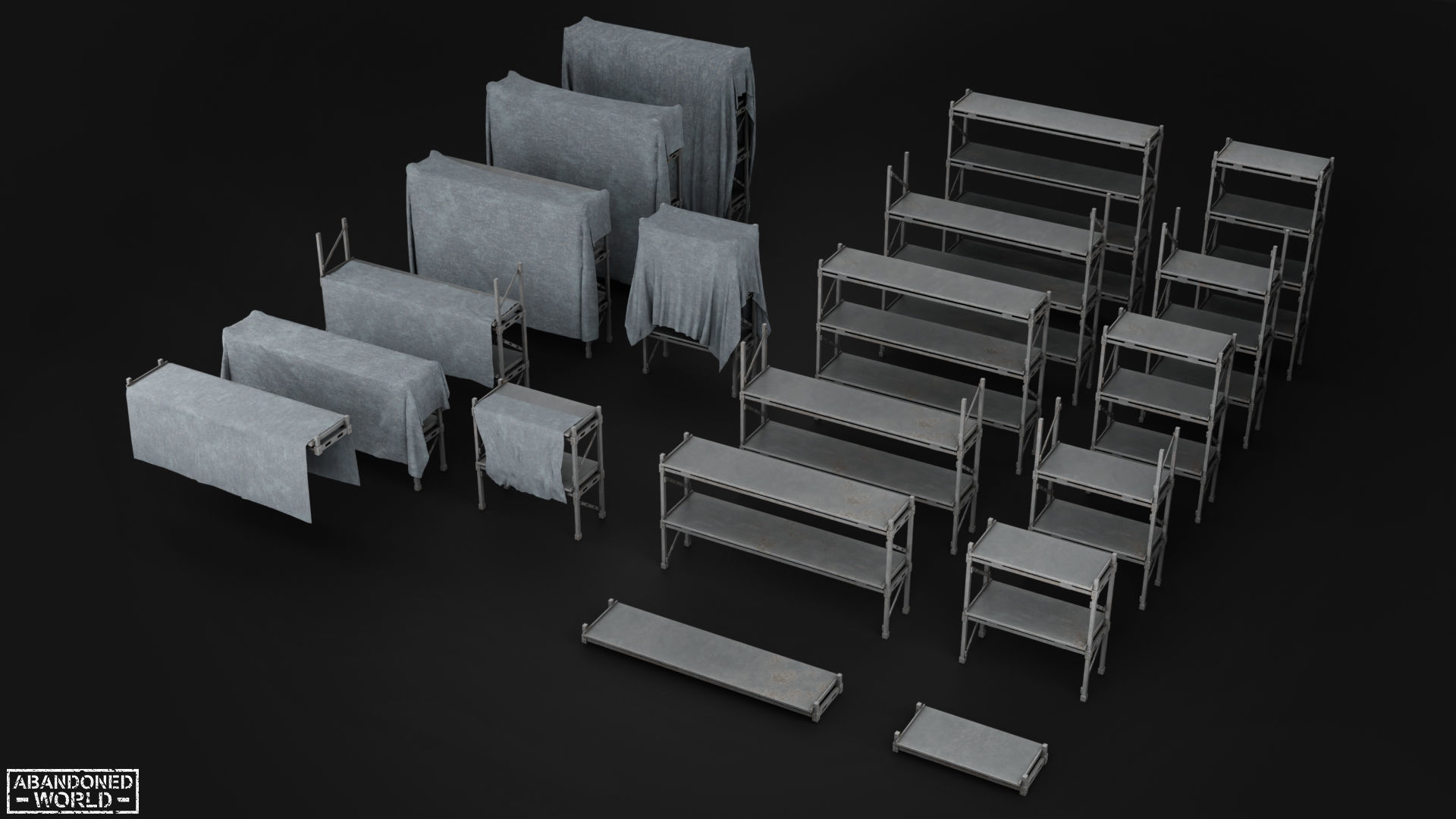 Warehouse Props Pack Low-poly 3D model_2