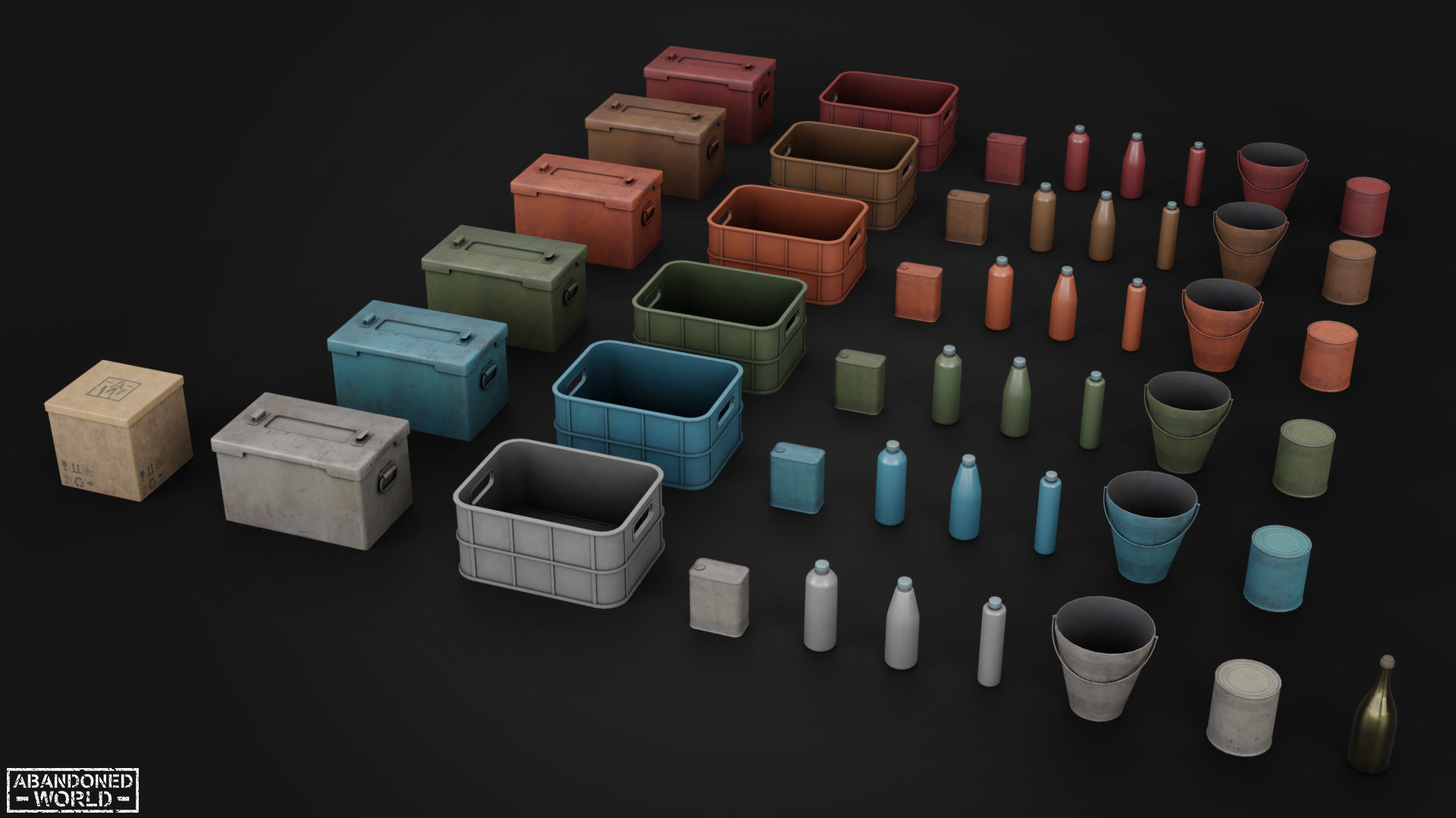Warehouse Props Pack Low-poly 3D model_4