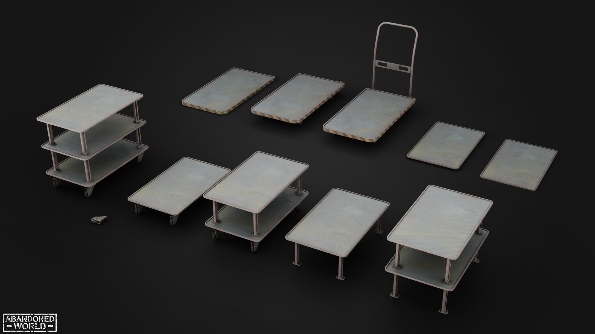 Warehouse Props Pack Low-poly 3D model_5