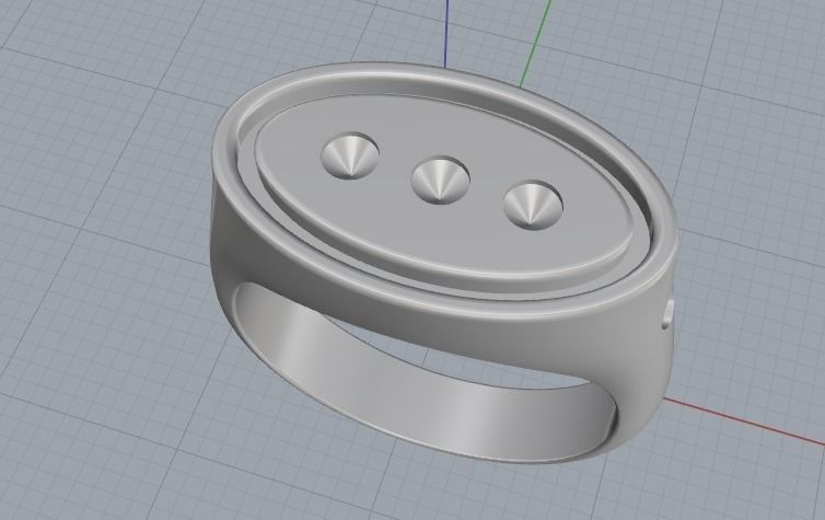 Ring N012480 3D print model_6