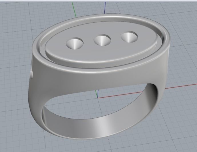 Ring N012480 3D print model_5