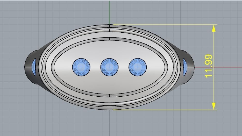 Ring N012480 3D print model_9