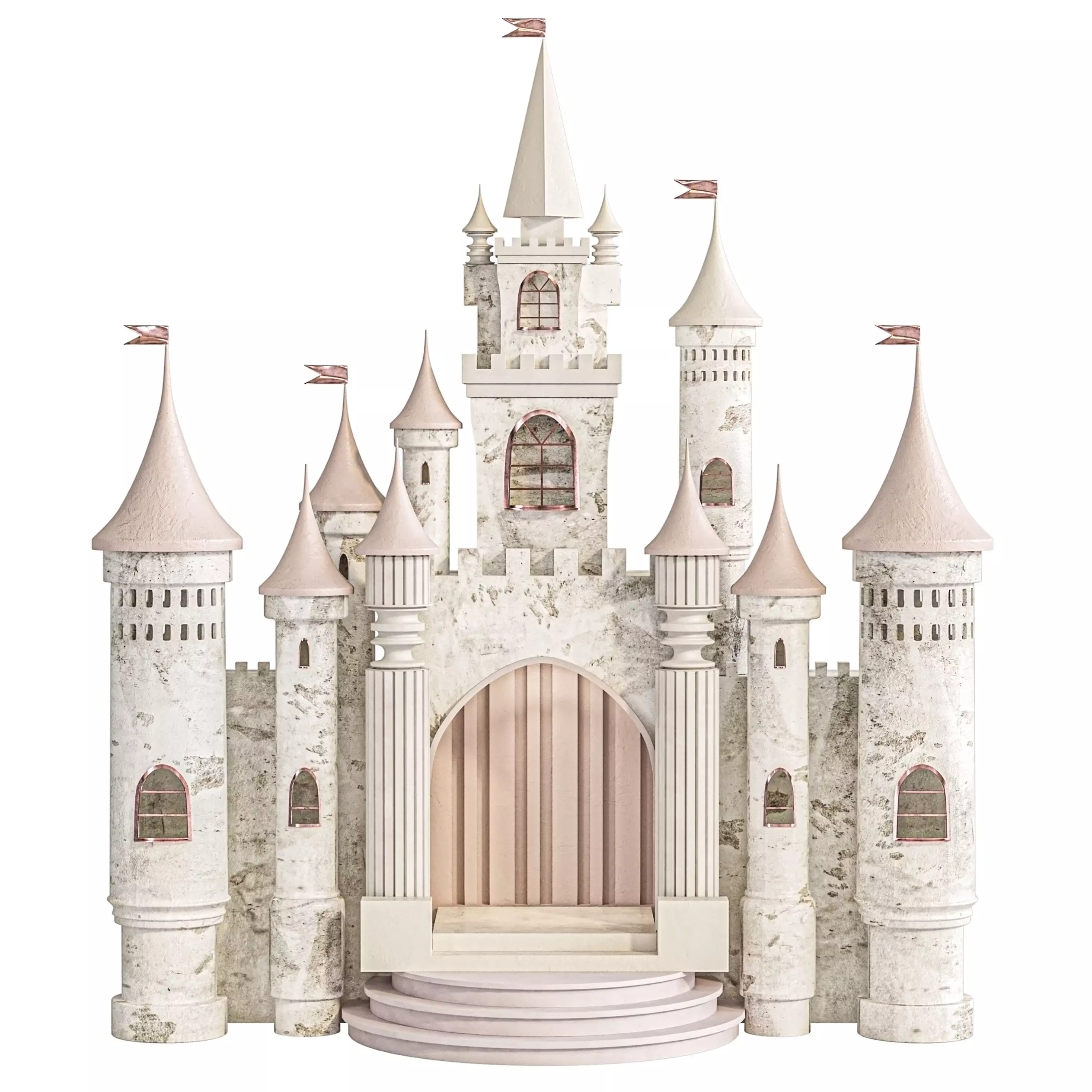 Toy castle for children room 3D model_0
