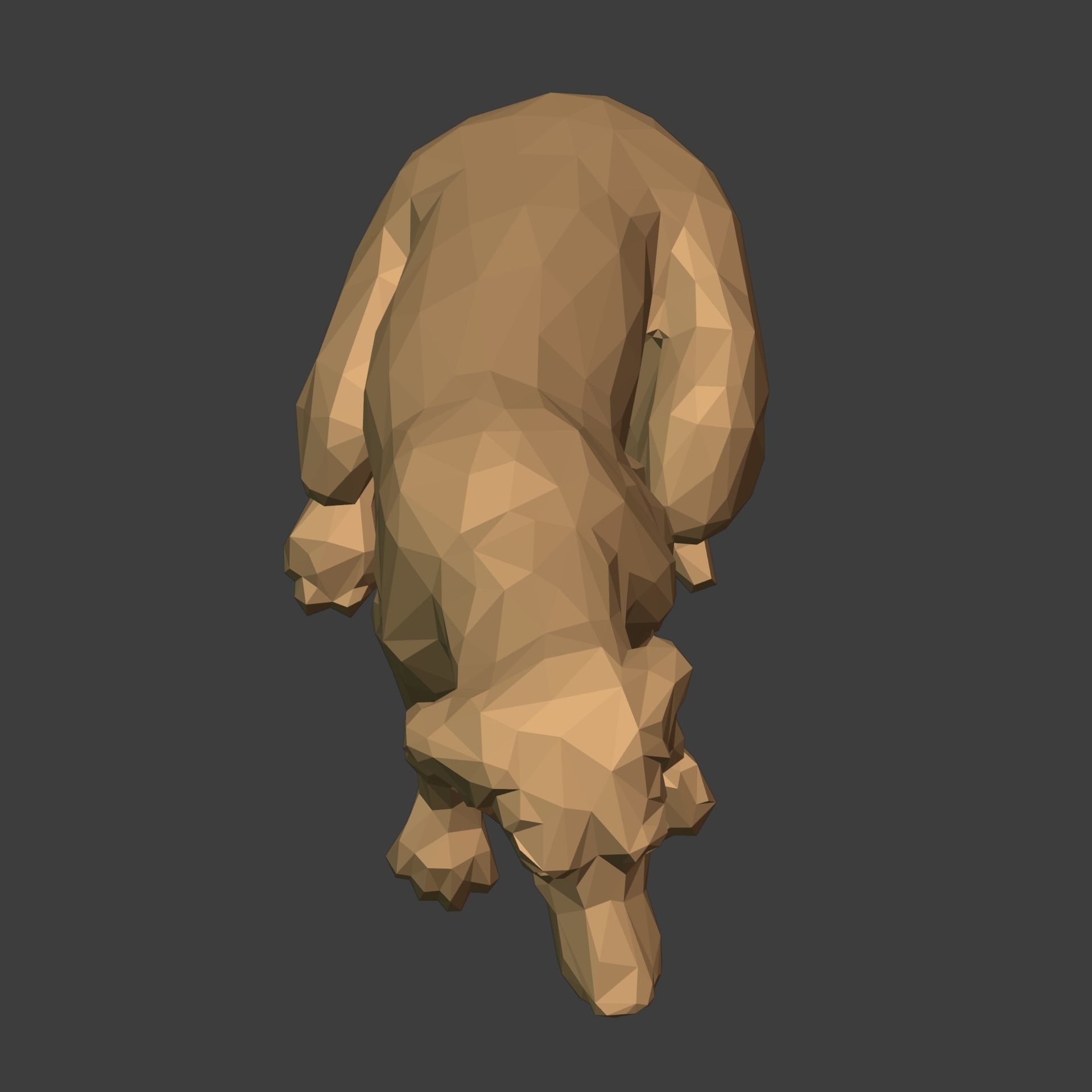 Dog Statue 3D print model_19