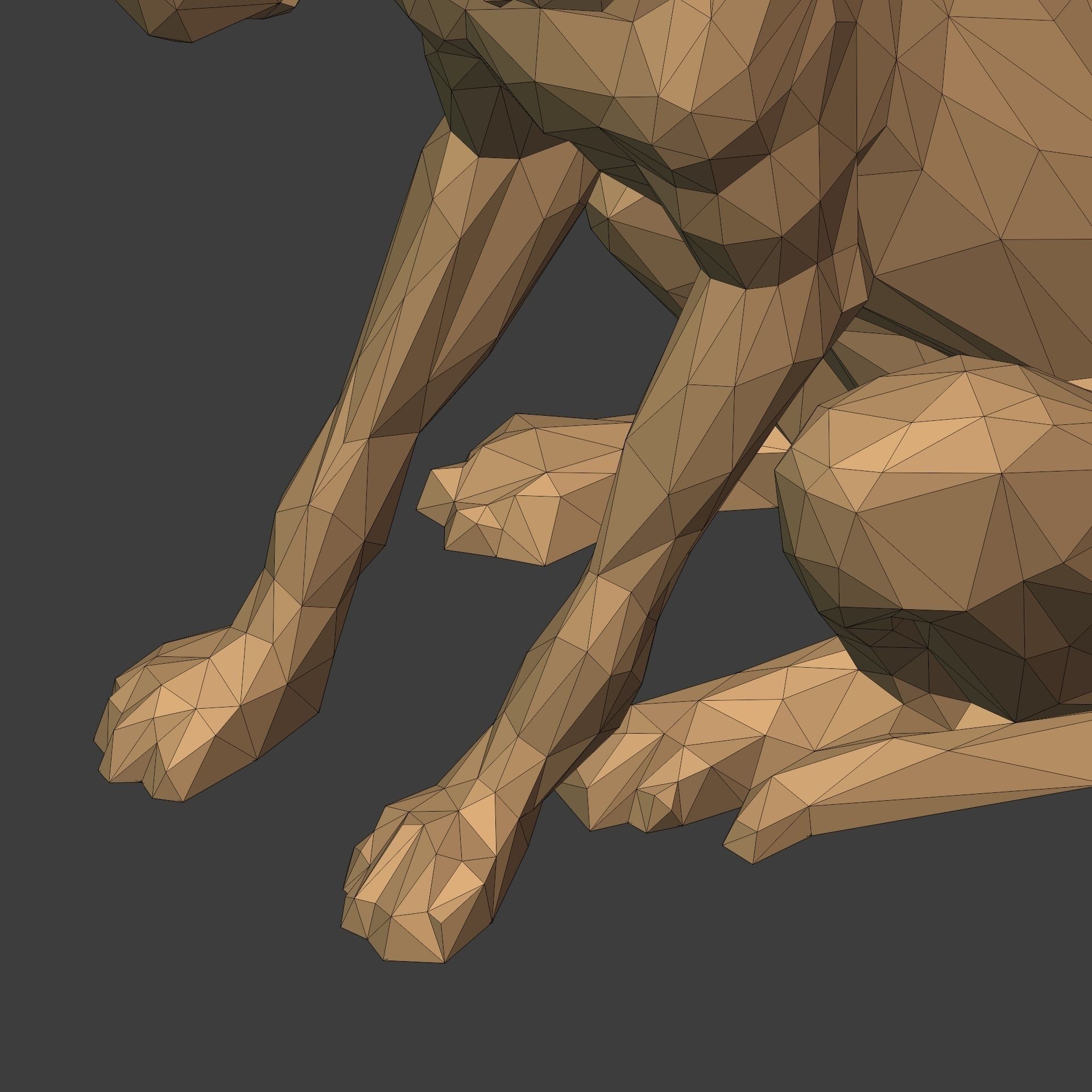 Dog Statue 3D print model_18