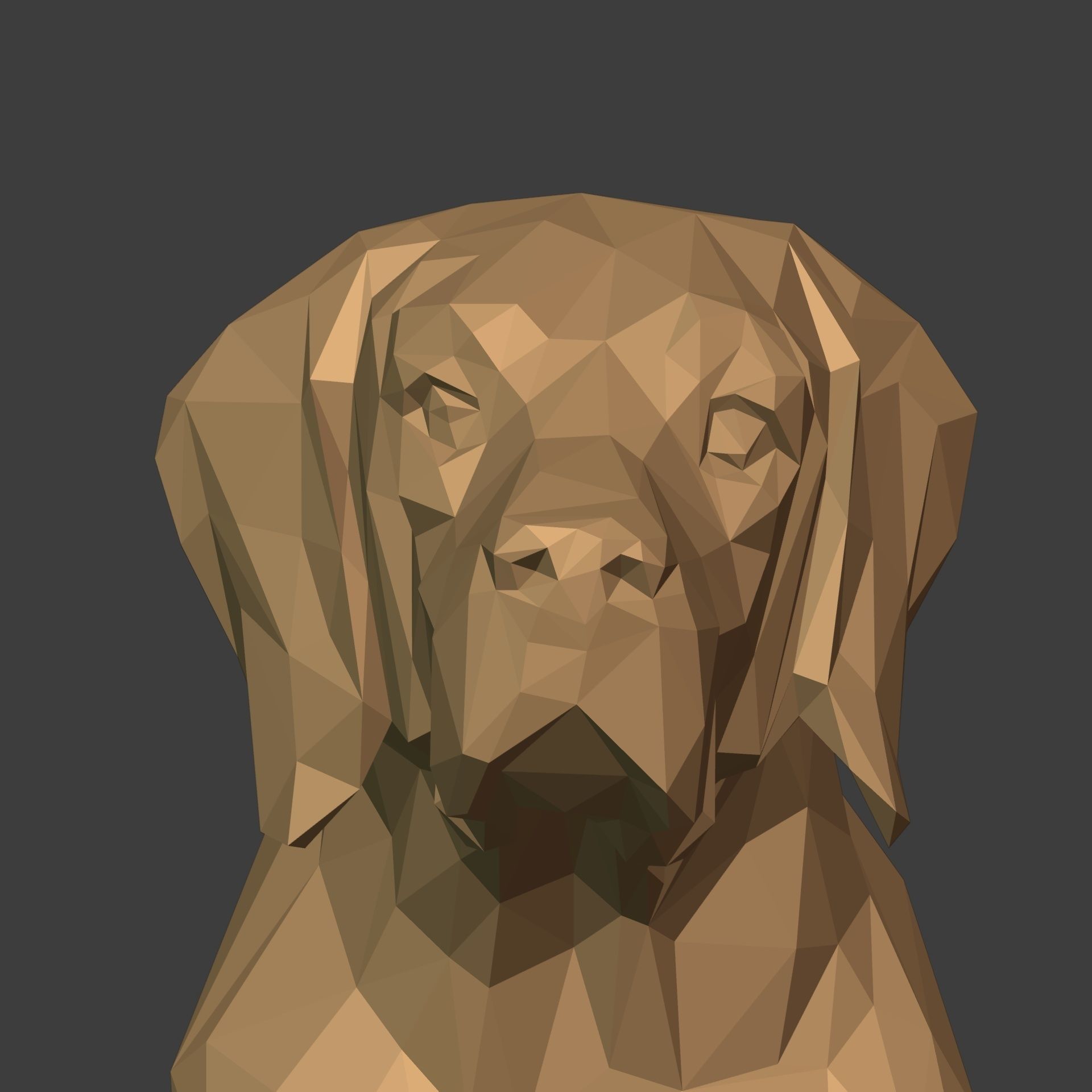 Dog Statue 3D print model_15