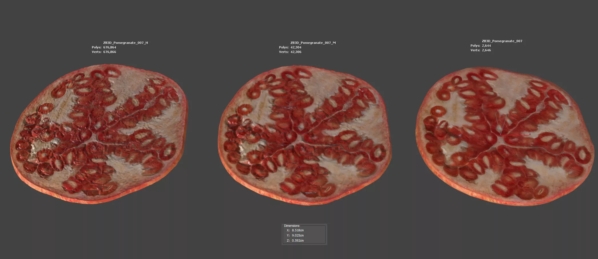 Pomegranate 007 3D model_5