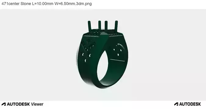 Men Ring with an Emerald Cut Center Stone