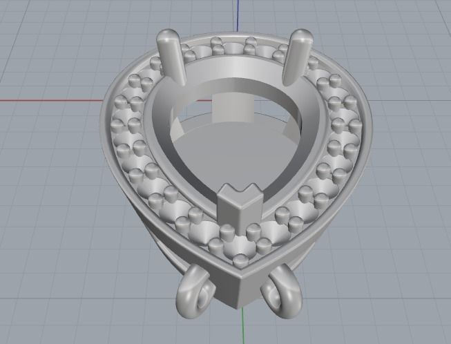 Pendant N012579 3D print model_3