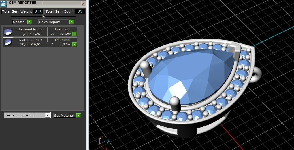 Pendant N012579 3D print model_9