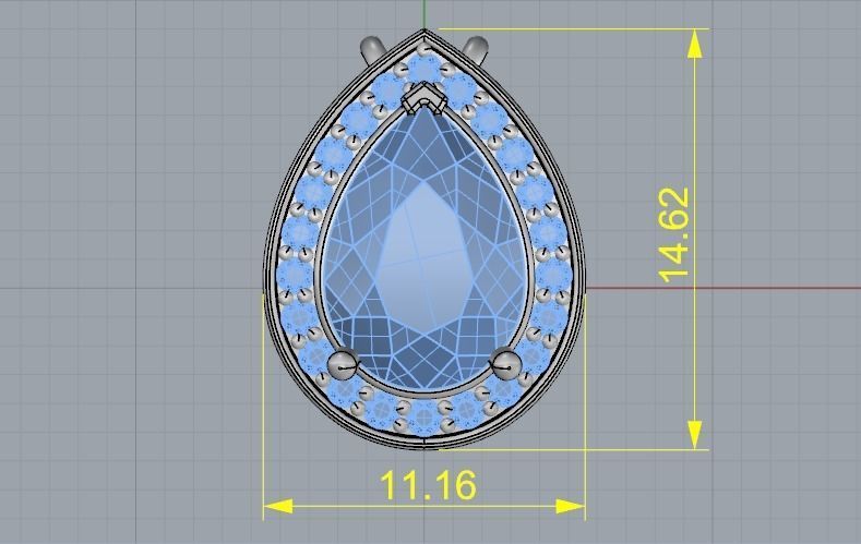 Pendant N012579 3D print model_6
