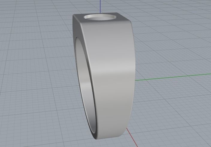 Ring N012578 3D print model_3