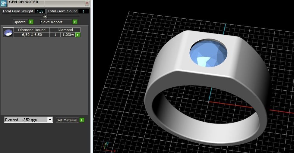 Ring N012578 3D print model_9