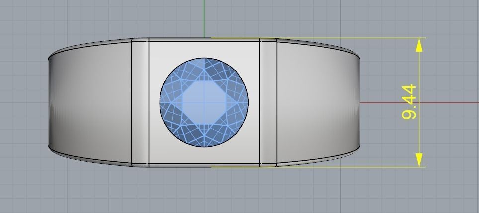 Ring N012578 3D print model_6