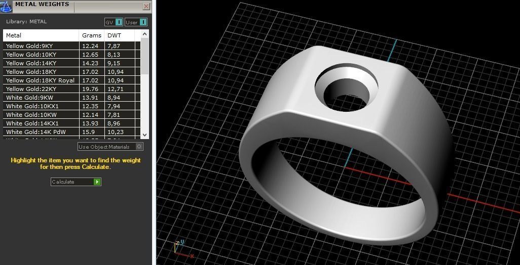 Ring N012578 3D print model_8