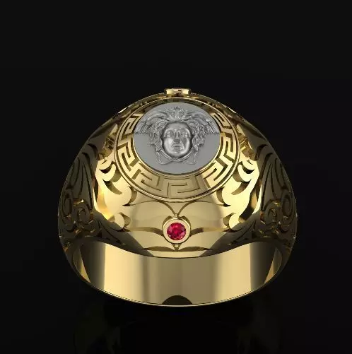 Man ring N012576 3D print model_0