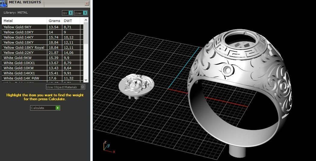 Man ring N012576 3D print model_9