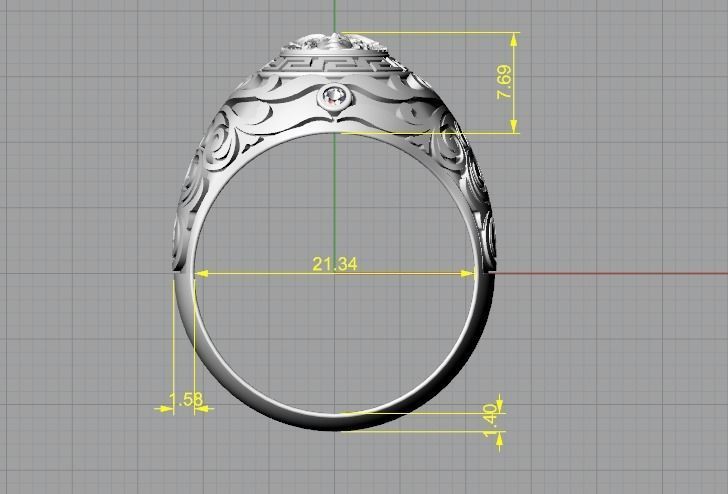 Man ring N012576 3D print model_6