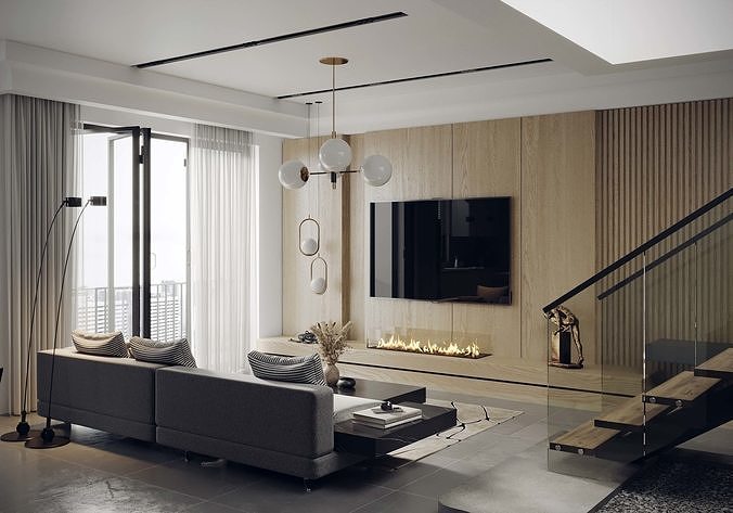 Interior 02 3D model 5