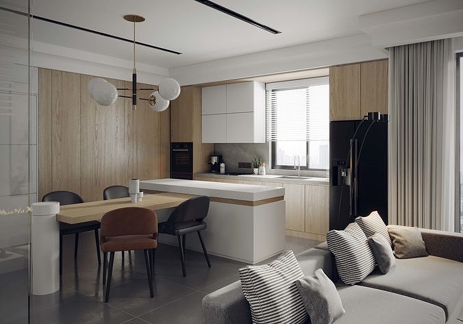 Interior 02 3D model 7