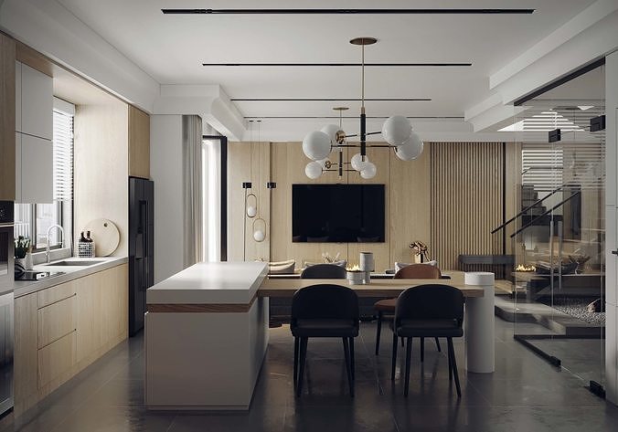 Interior 02 3D model 6