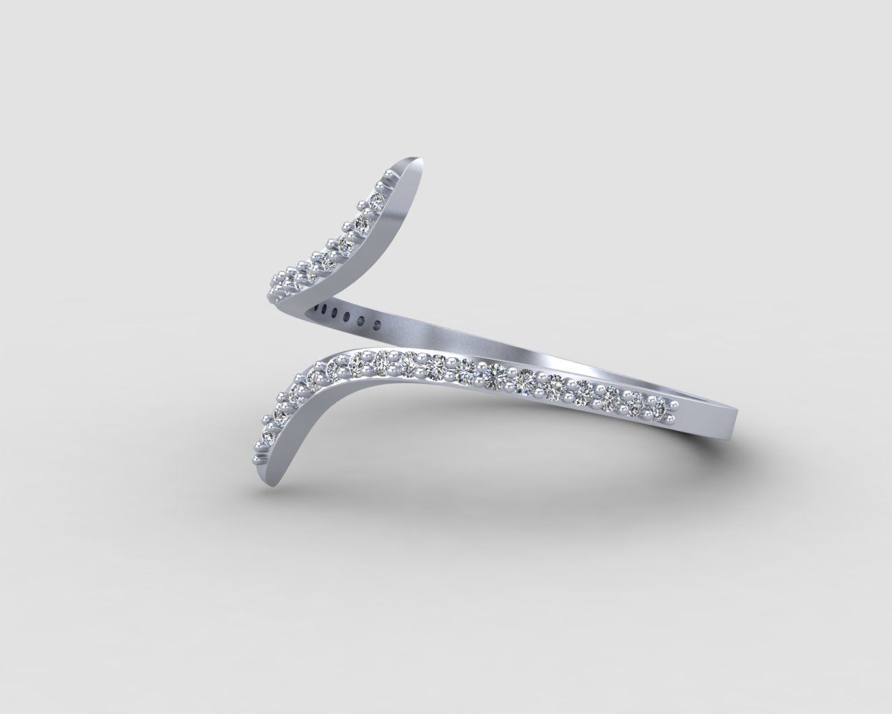 Minimal lightweight bypass ring 120-MW 3D print model_15