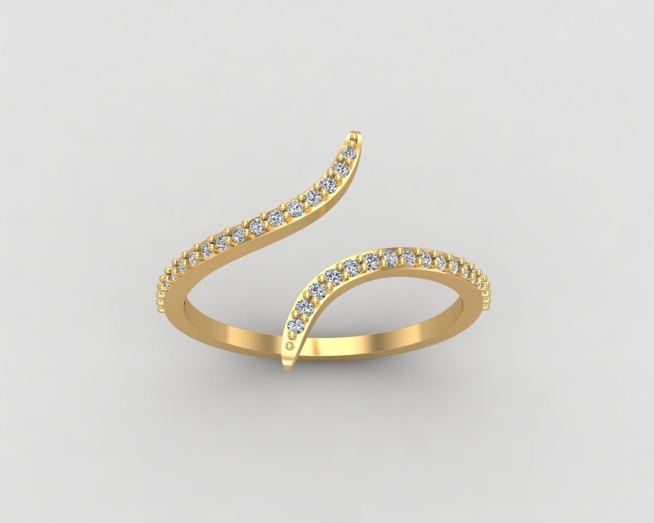Minimal lightweight bypass ring 120-MW 3D print model_20