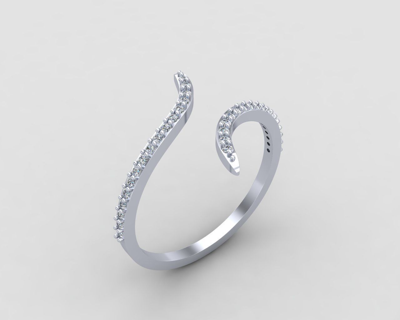 Minimal lightweight bypass ring 120-MW 3D print model_11
