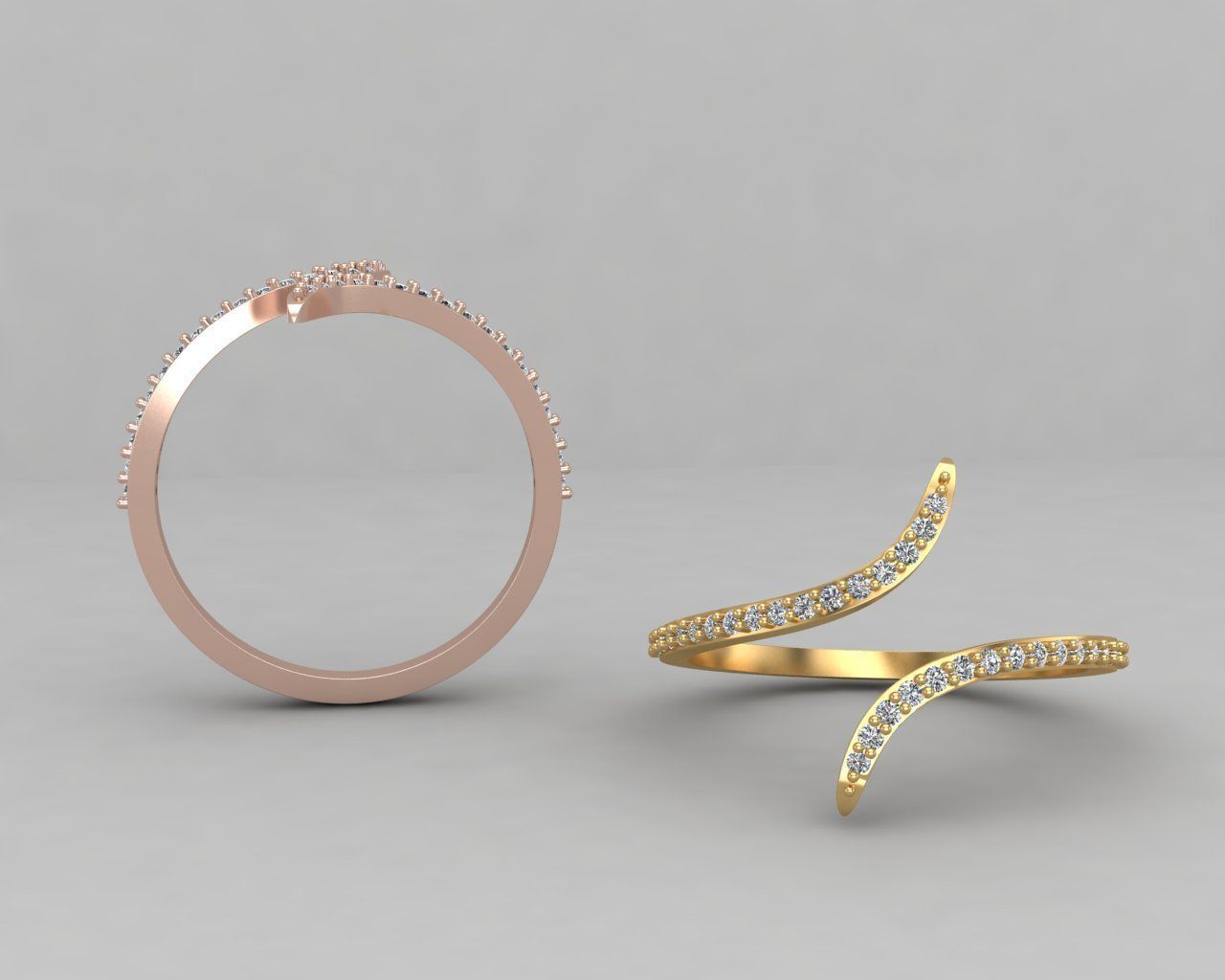 Minimal lightweight bypass ring 120-MW 3D print model_1