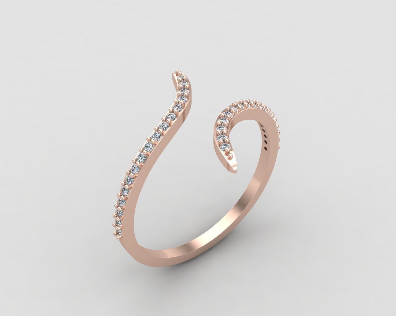 Minimal lightweight bypass ring 120-MW 3D print model_4