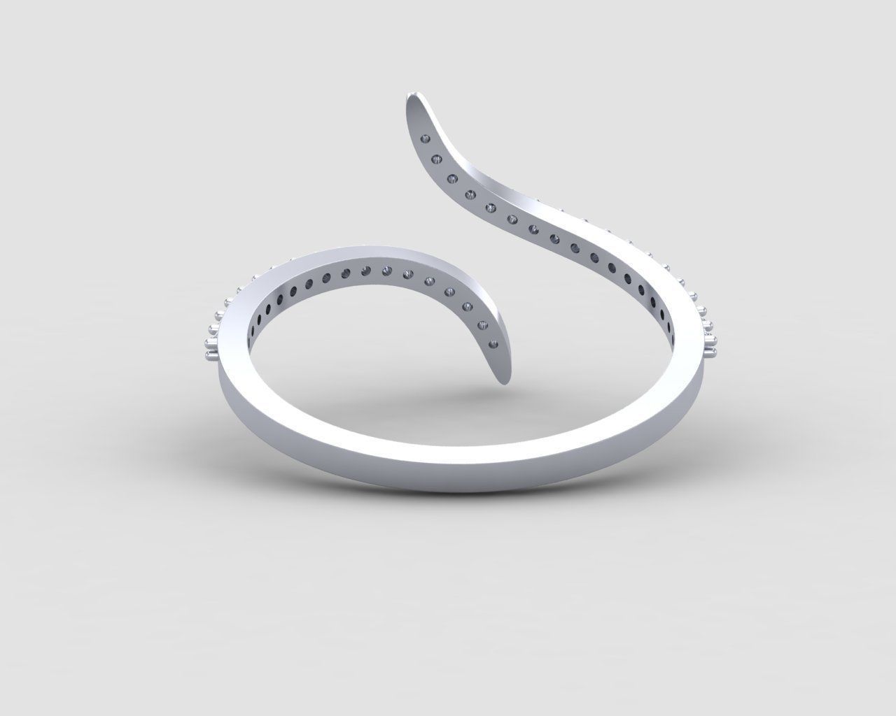 Minimal lightweight bypass ring 120-MW 3D print model_16