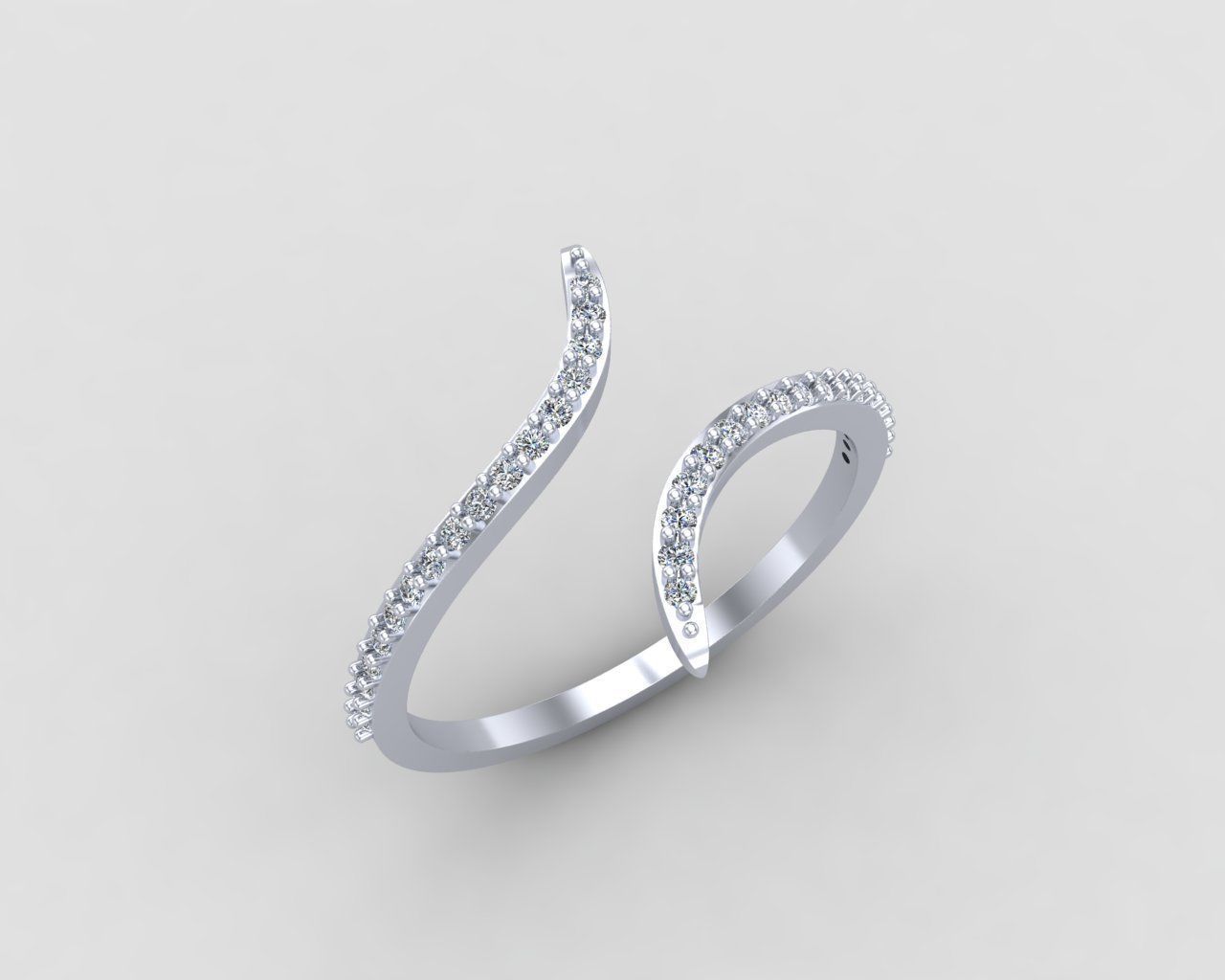 Minimal lightweight bypass ring 120-MW 3D print model_12