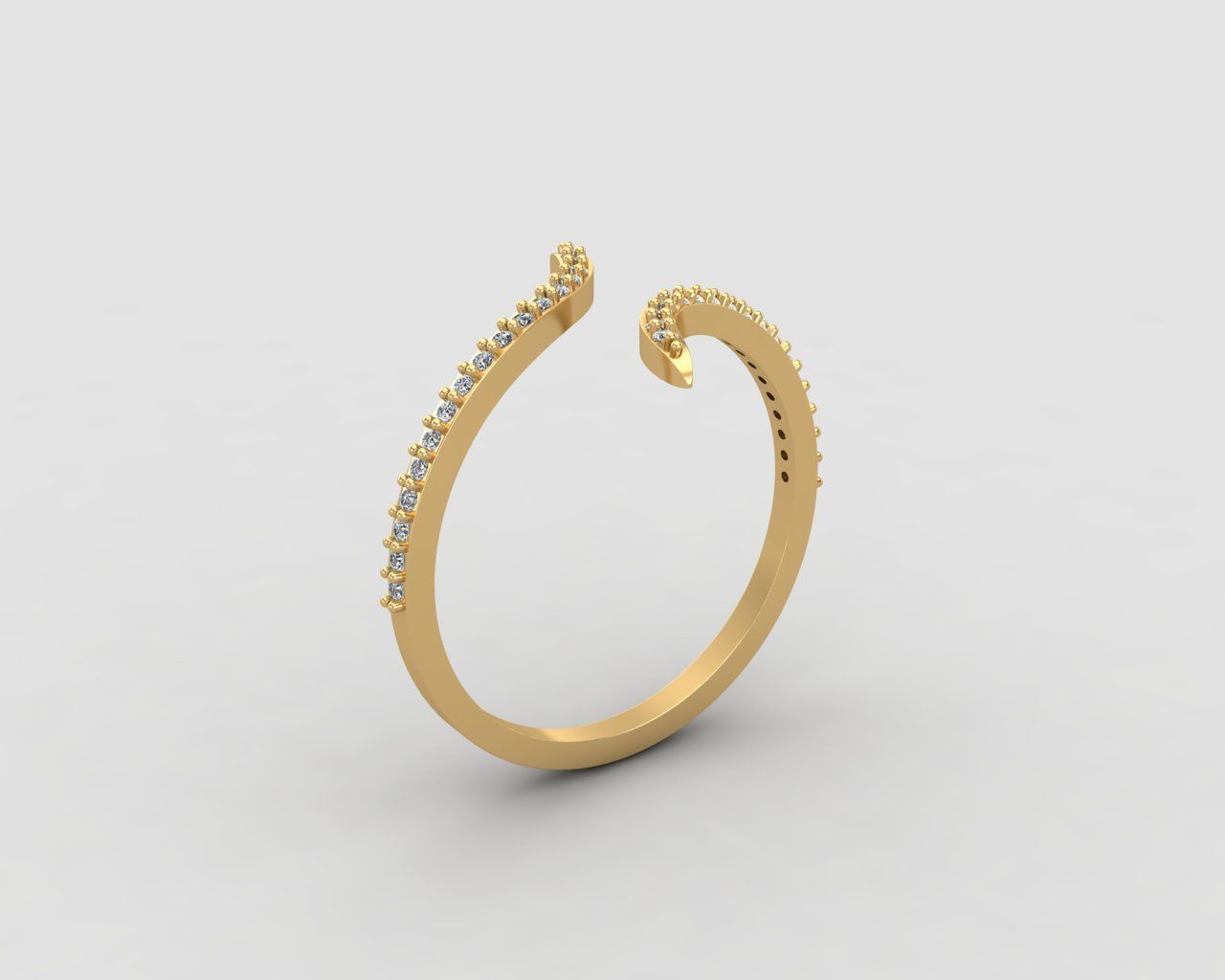 Minimal lightweight bypass ring 120-MW 3D print model_17