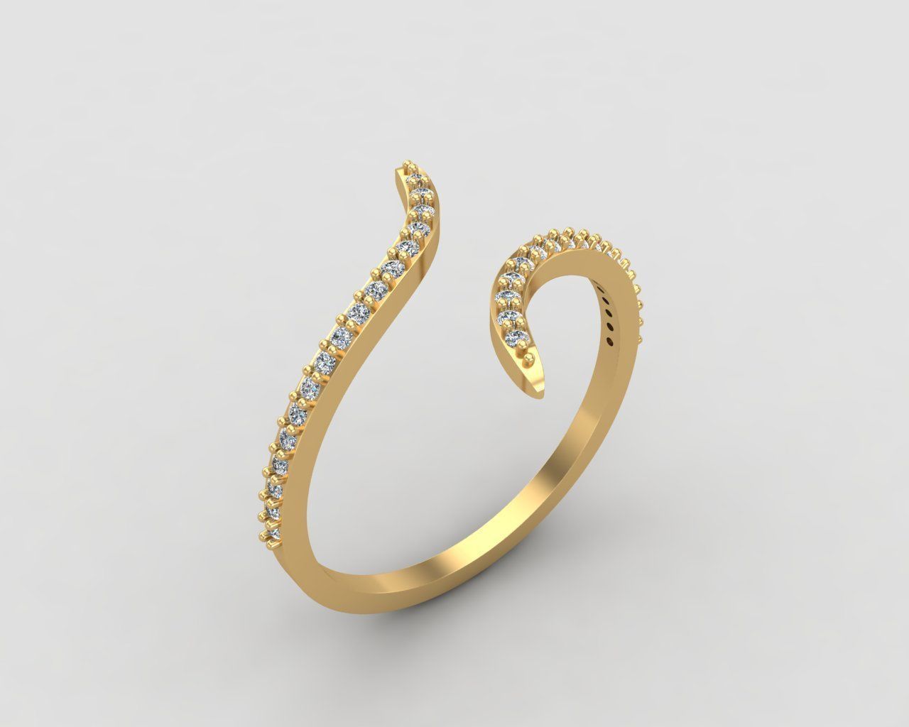 Minimal lightweight bypass ring 120-MW 3D print model_18
