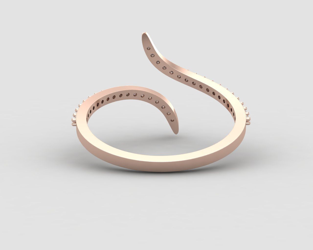 Minimal lightweight bypass ring 120-MW 3D print model_8