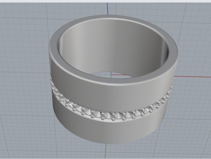 Ring with a heart N012566 3D print model_4