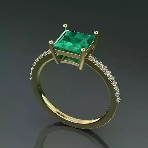 Princess stone ring N012561