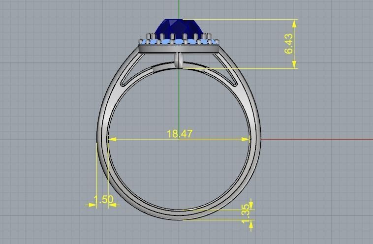 Ring N012556 3D print model_6