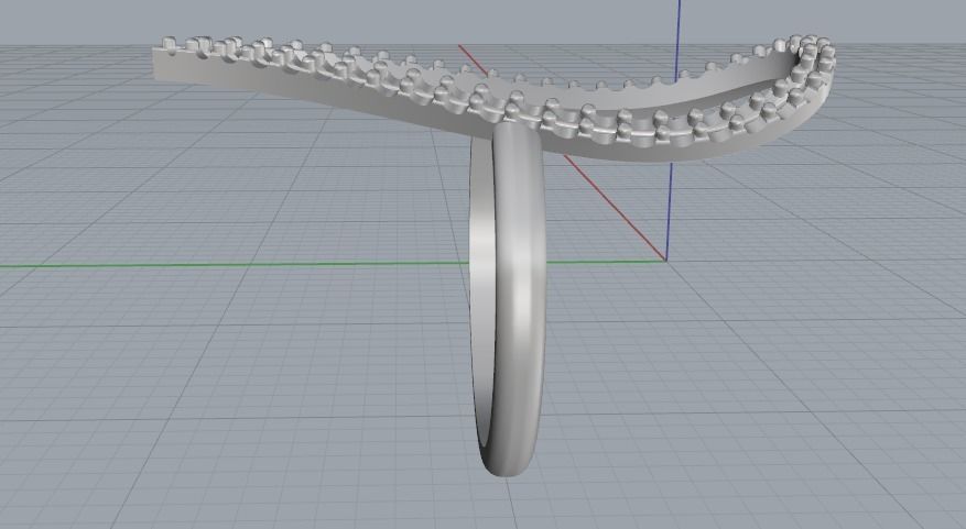 Ring N012545 3D print model_4