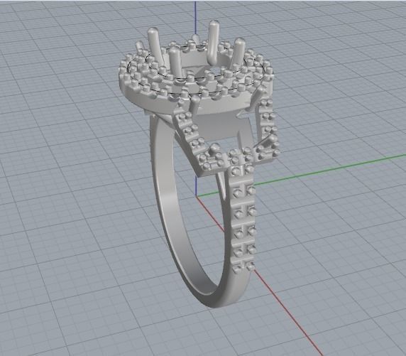 Ring N012537 3D print model_3