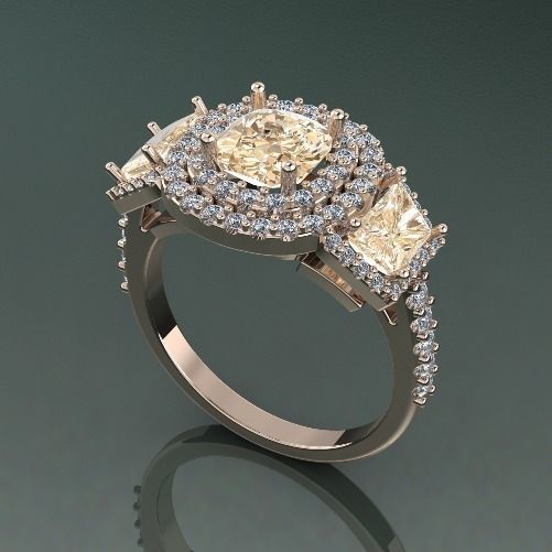 Ring N012537 3D print model_1