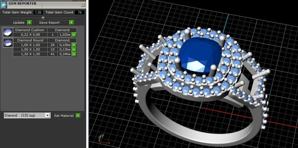 Ring N012537 3D print model_9