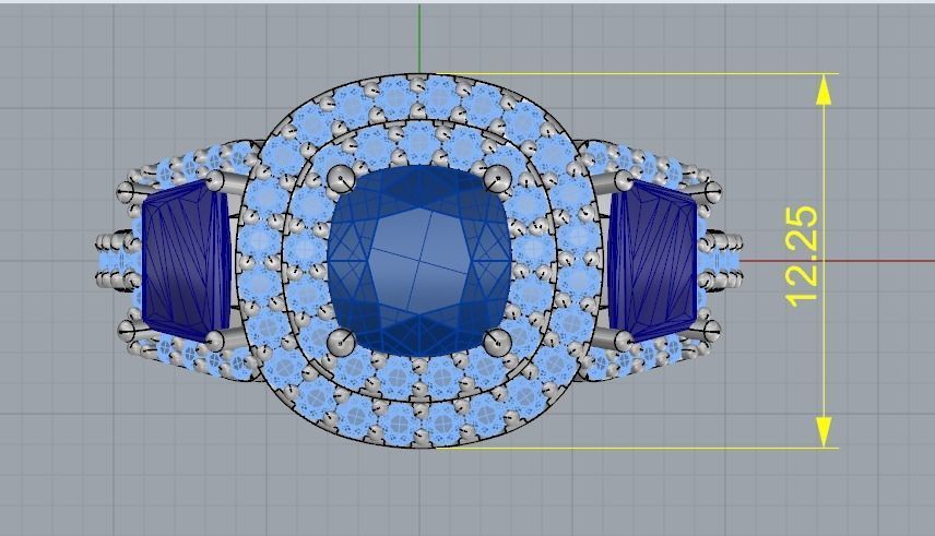 Ring N012537 3D print model_6