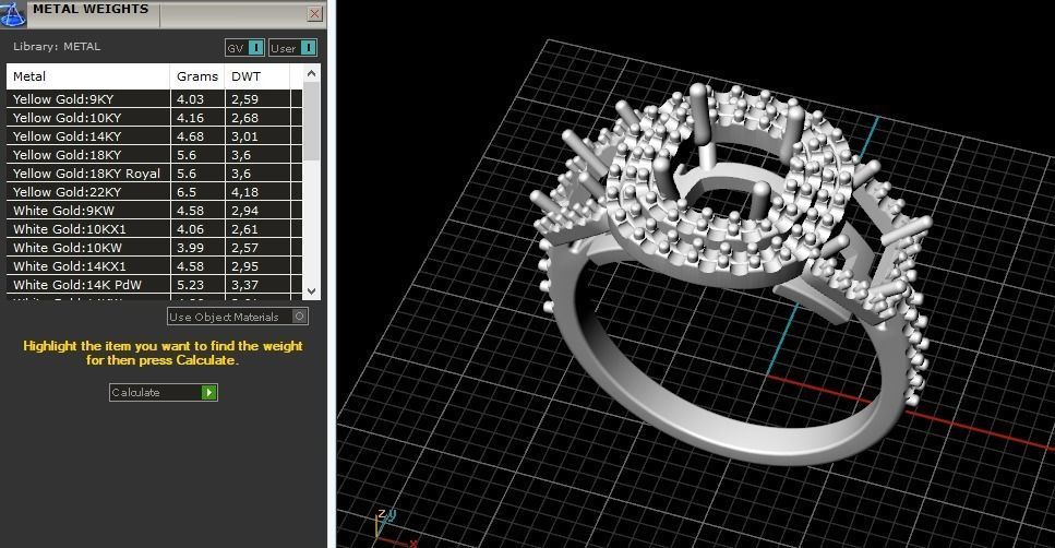 Ring N012537 3D print model_8