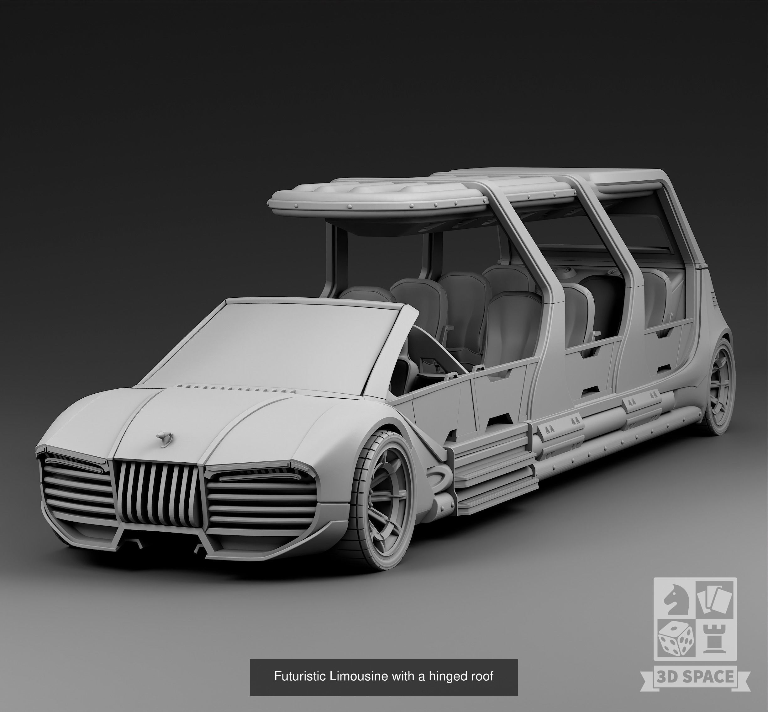 Futuristic cars 3D Model Collection_25