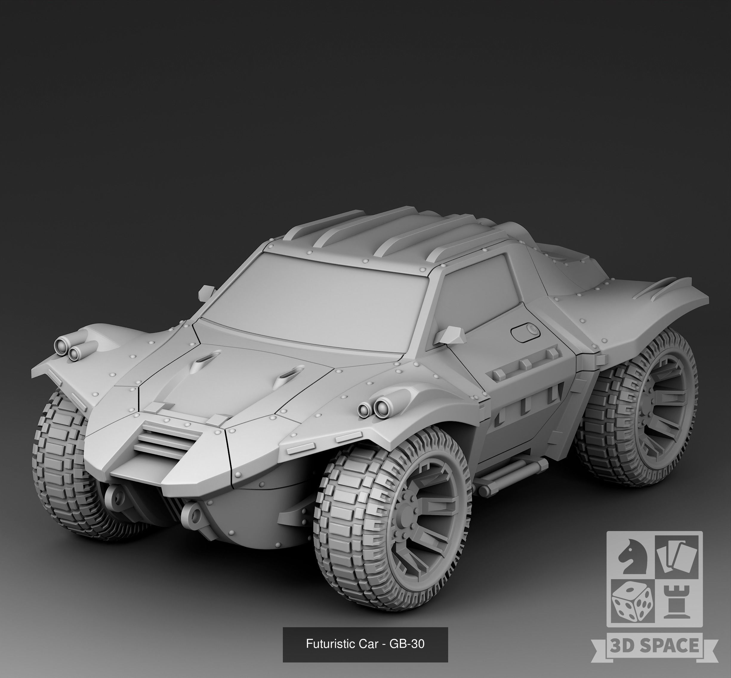 Futuristic cars 3D Model Collection_36